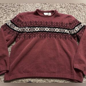 Vintage Erika Patterned Sweater Size Large